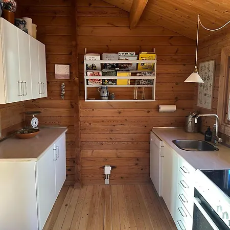 Log House In The First Row At The Sejero Bay *